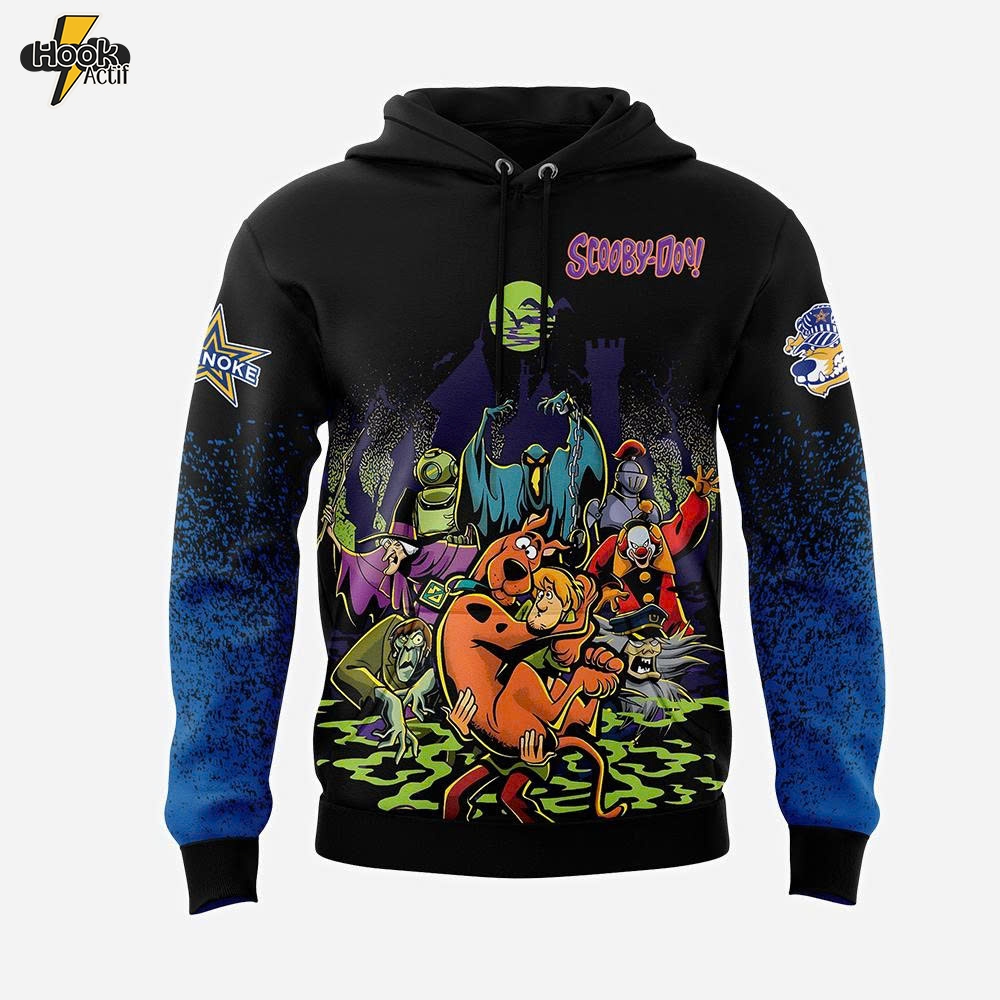 Limited Edition Roanoke Rail Yard Dawgs x ScooBy-Doo Night 2025 Hoodie Limited Edition Roanoke Rail Yard Dawgs x ScooBy-Doo Night 2025 Hoodie