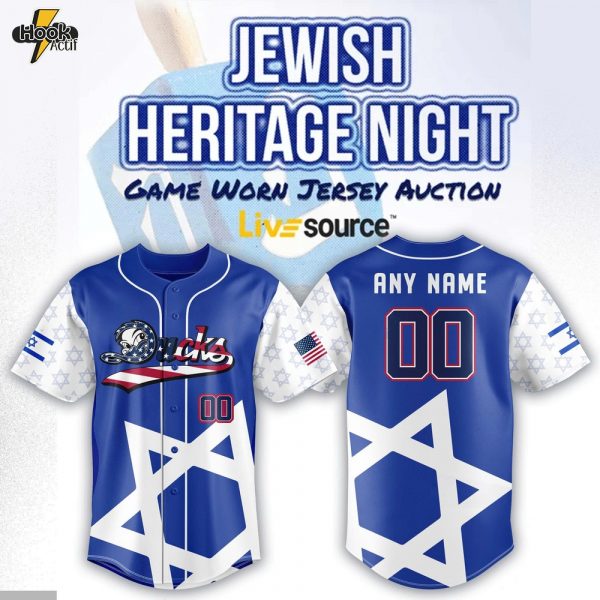Long Island Ducks x Jewish Heritage Night 2025 Baseball Jersey