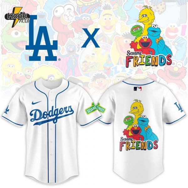 Los Angeles Dodgers 2025 Sesame Street Night Limited Jersey