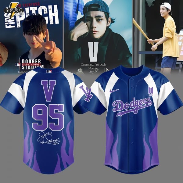 Los Angeles Dodgers x V BTS Limited Edition Baseball Jersey