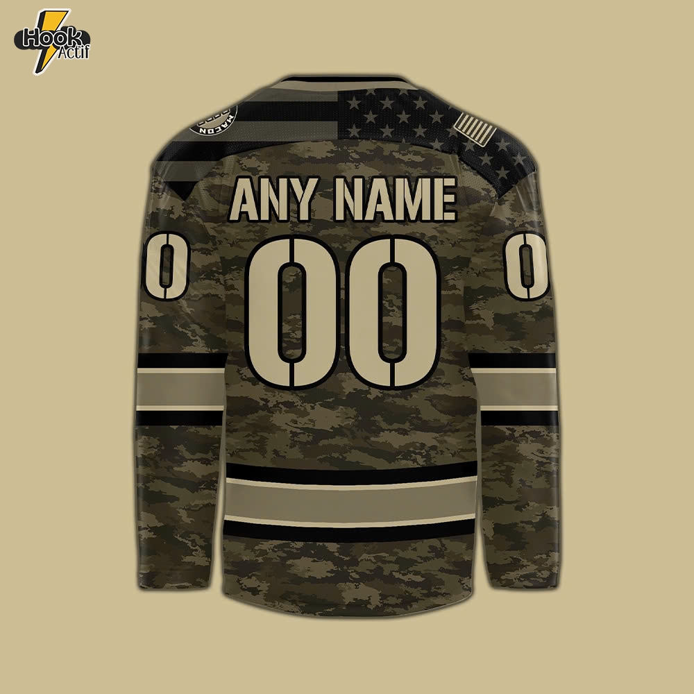 Macon Mayhem x Military Appreciation Custom Hockey Jersey Macon Mayhem x Military Appreciation Custom Hockey Jersey