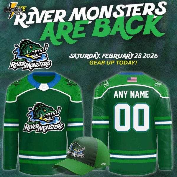 Macon Mayhem x River Monsters Night Custom Hockey Jersey