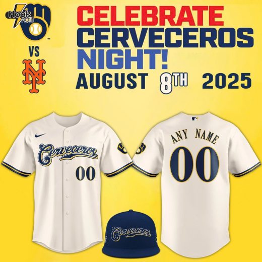 Milwaukee Brewers 2025 Cerveceros Night Personalized Jersey