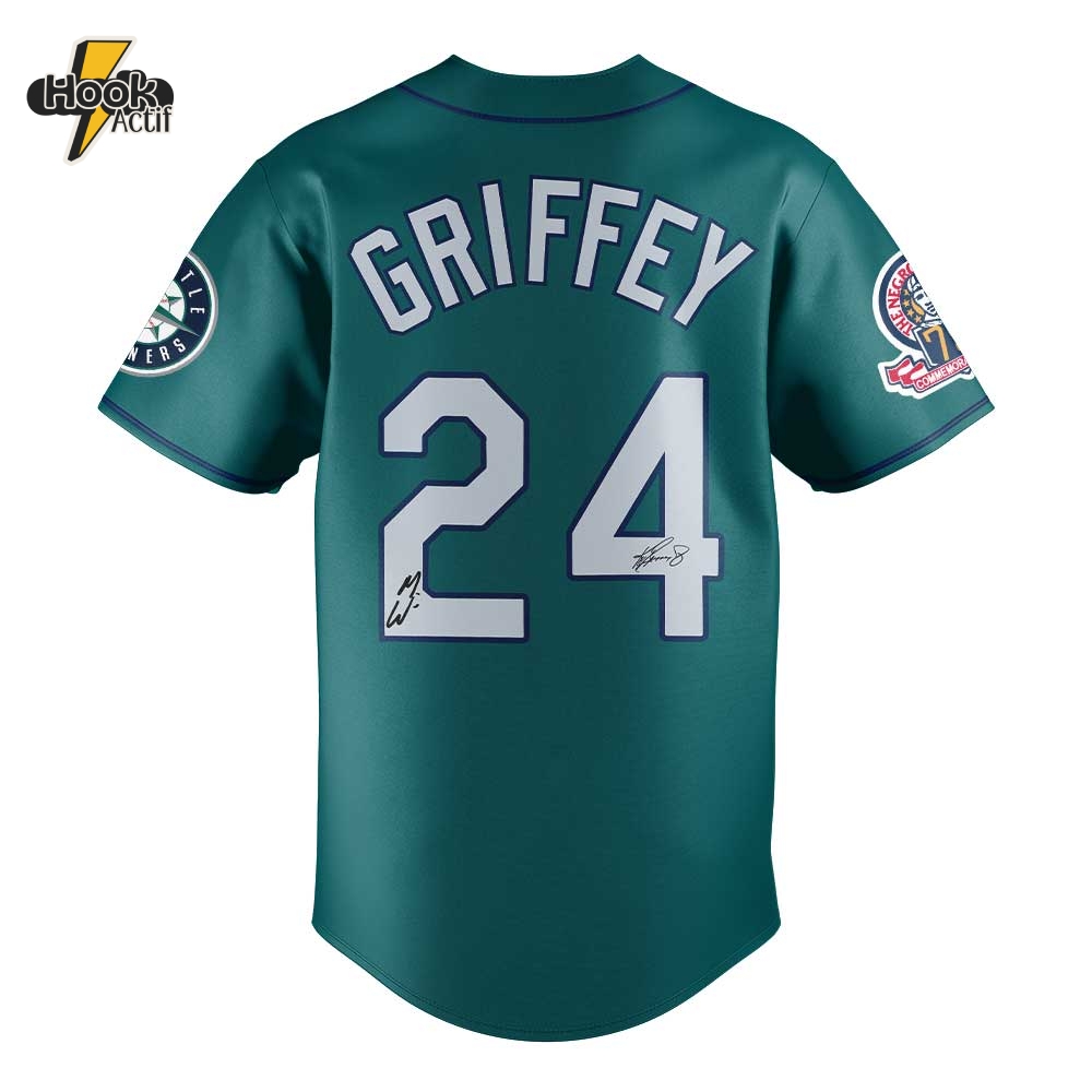 Morgan Wallen x Seattle Mariners 1995 Ken Griffey Jr Signature Jersey Morgan Wallen x Seattle Mariners 1995 Ken Griffey Jr Signature Jersey