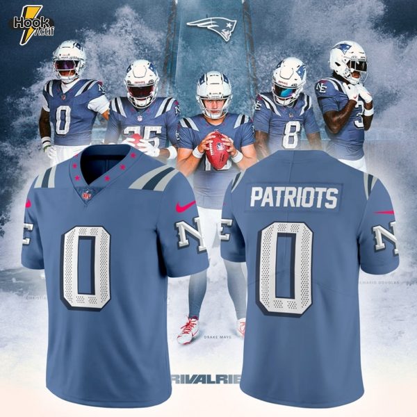 New England Patriots 2025 Rivalries Custom Name Football Jersey
