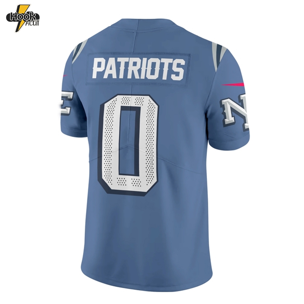 New England Patriots 2025 Rivalries Custom Name Football Jersey New England Patriots 2025 Rivalries Custom Name Football Jersey