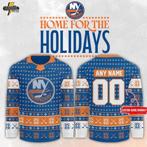 New York Islanders 2025 Home for the Holiday Custom Hockey Jersey