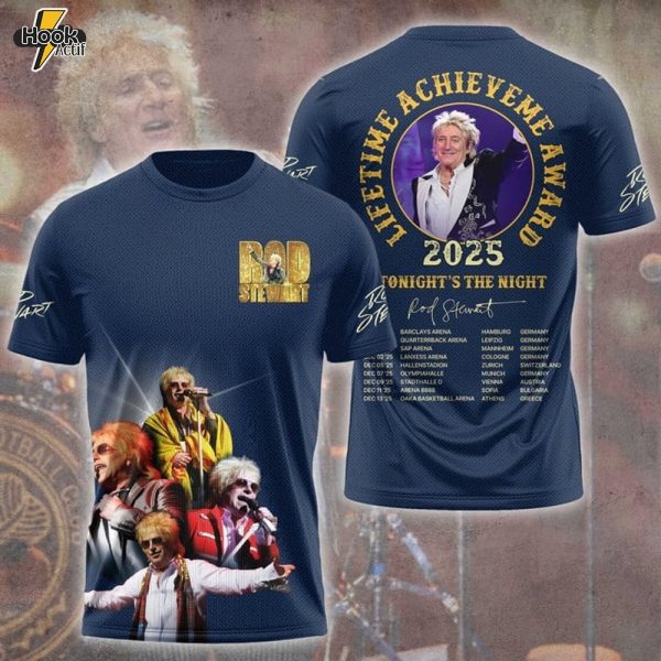 One Last Time Rod Stewart Limited Edition Shirts- Blue