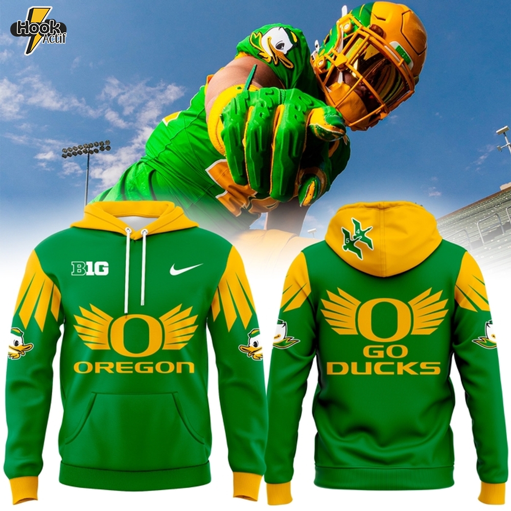Oregon Ducks Mighty Storm Green 2025 Limited Hoodie Oregon Ducks Mighty Storm Green 2025 Limited Hoodie