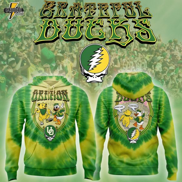 Oregon Ducks x Grateful Dead 2025 "Grateful Ducks" Limited Hoodie Set