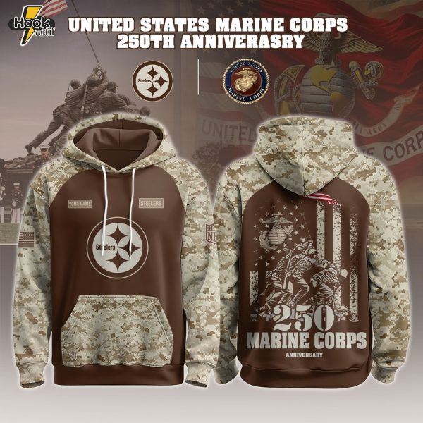 Pittsburgh Steelers x U.S. Marine Corps 250th Birthday Hoodie Set