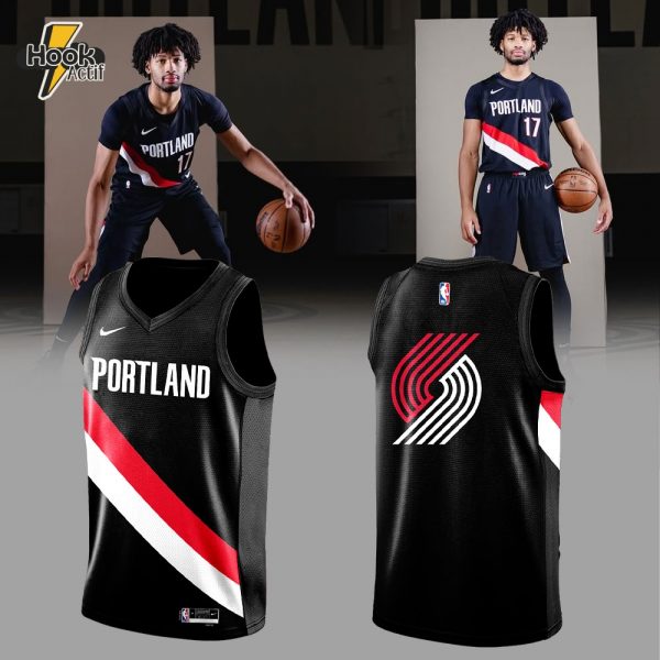 Portland Trail Blazers New Look, Same Mission Basketball Jersey - Black