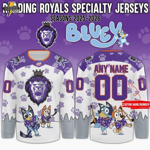 Reading Royals x Bluey Day 2025 Personalized Hockey Jersey