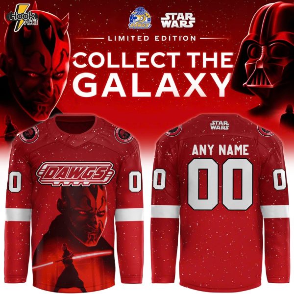 Roanoke Rail Yard Dawgs x Darth Maul Star Wars Special Edition Hockey Jersey