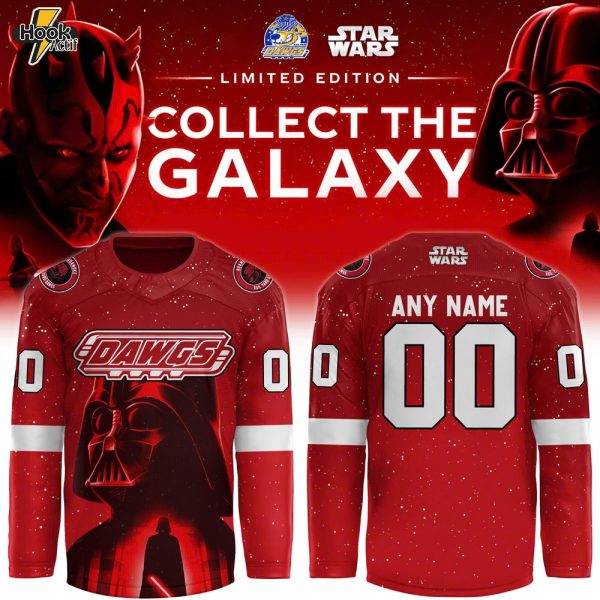 Roanoke Rail Yard Dawgs x Darth Vader Star Wars Special Edition Hockey Jersey