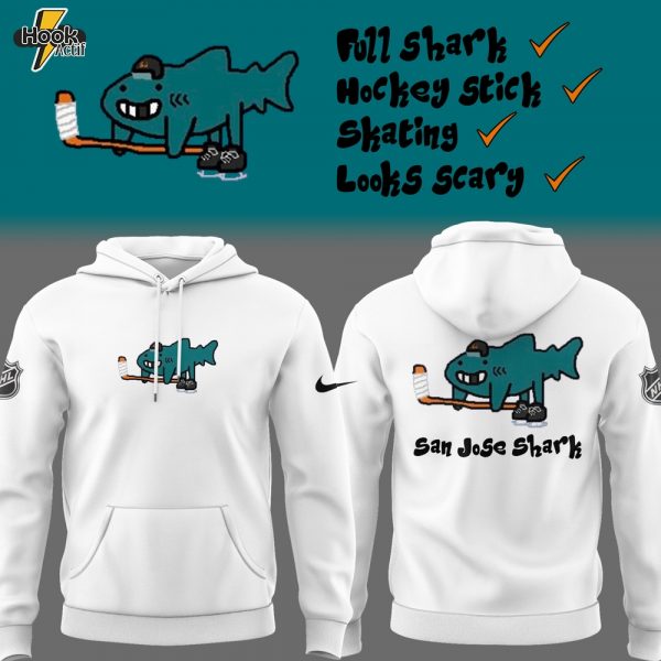 San Jose Sharks Special Logo Hoodie - White
