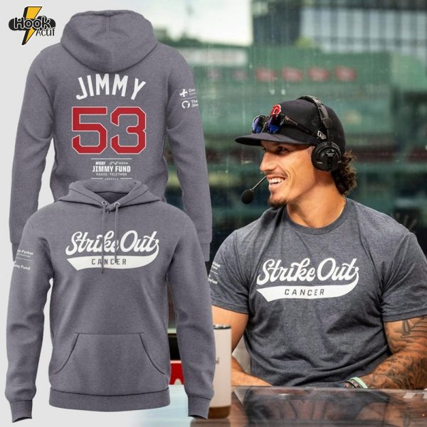 The Jimmy Fund Strike Out Cancer Special Grey Hoodie