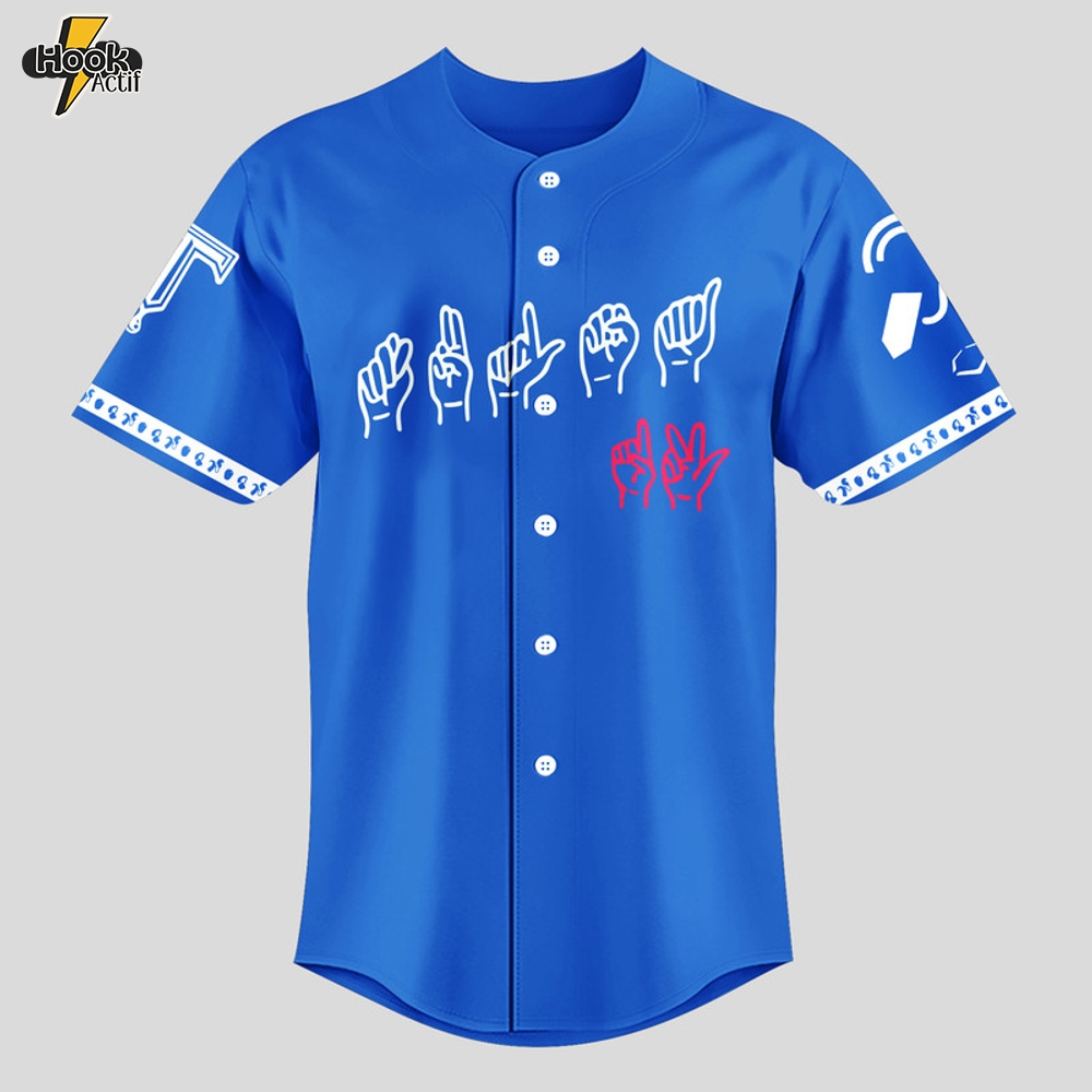 Tulsa Drillers x Hearing Loss Awareness Night Baseball Jersey Tulsa Drillers x Hearing Loss Awareness Night Baseball Jersey