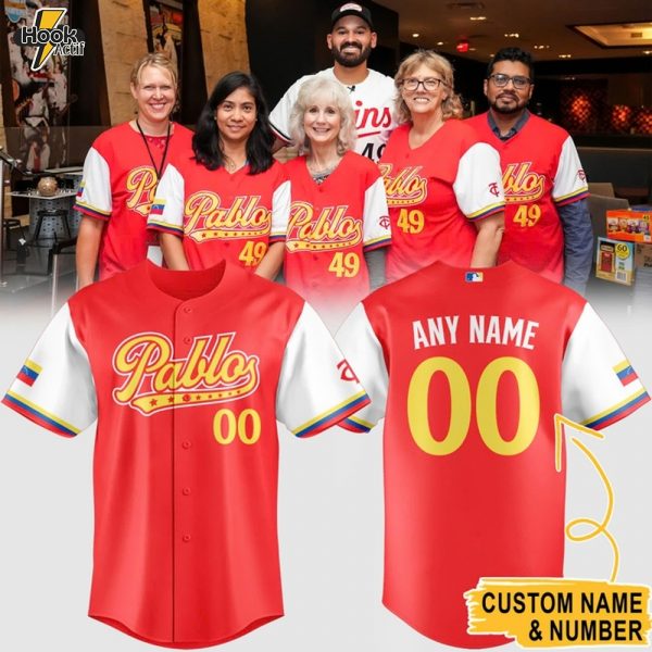 Twins Pablo Day Custom Baseball Jersey