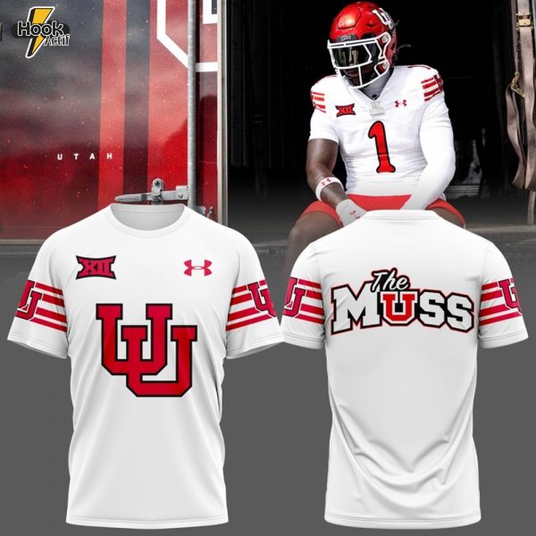 Utah Utes Football Big 12 Conference 2025 New White Shirt
