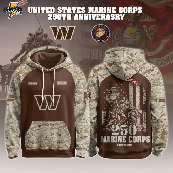 Washington Commanders x U.S. Marine Corps 250th Birthday Hoodie Set