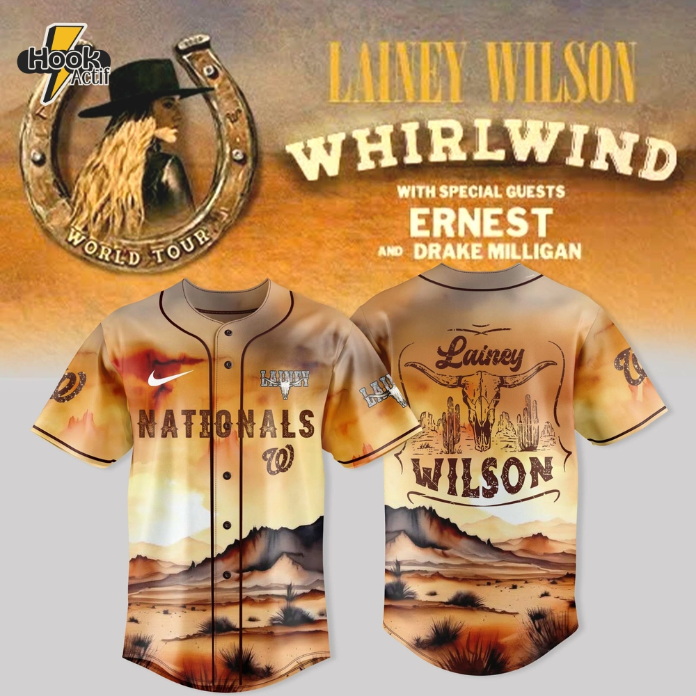 Washington Nationals x Lainey Wilson Whirlwind World Tour 2025 Jersey Washington Nationals x Lainey Wilson Whirlwind World Tour 2025 Jersey