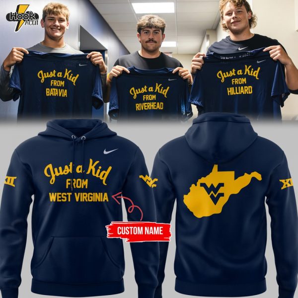 West Virginia Mountaineers Just a kid from WVU Hoodie, Cap