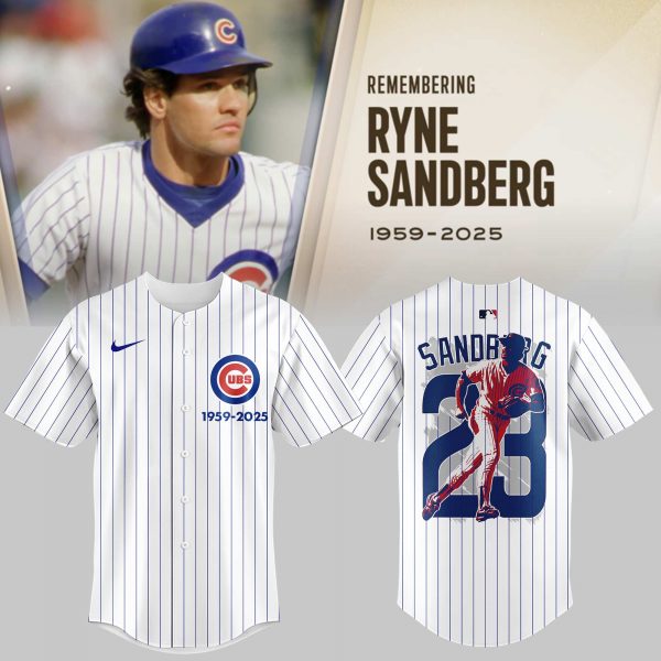 Remembering Ryne Sandberg 1959-2025 Baseball Jersey