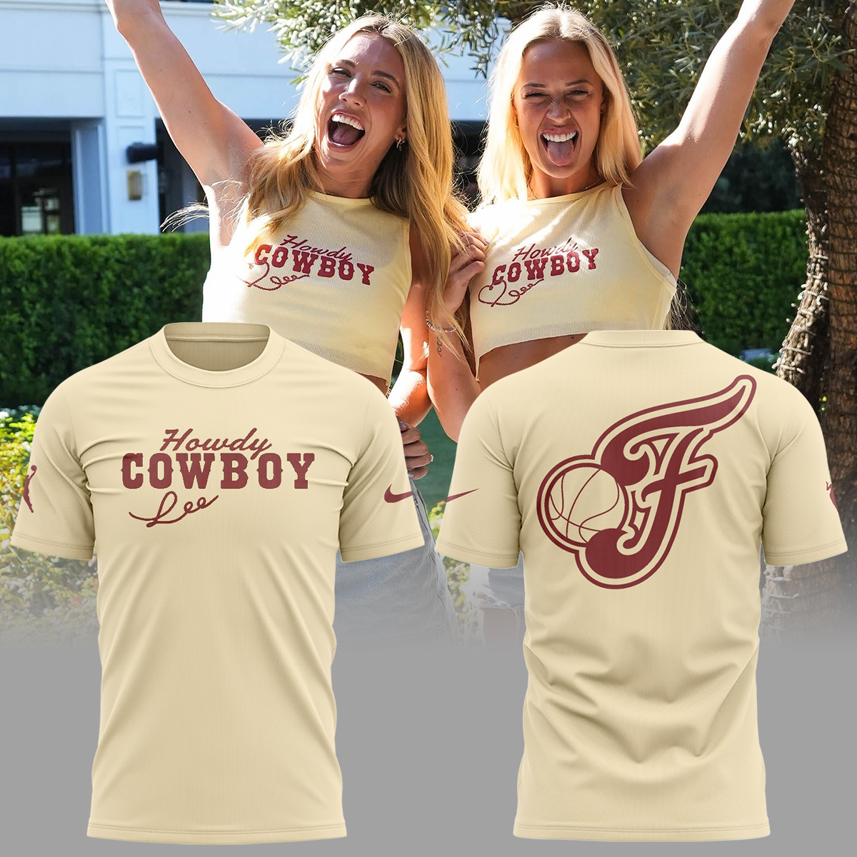 Limited Edition Fevers Basketball Lexie Hull Sophie Cunningham Howdy Cowboy TShirt Limited Edition Fevers Basketball Lexie Hull Sophie Cunningham Howdy Cowboy TShirt