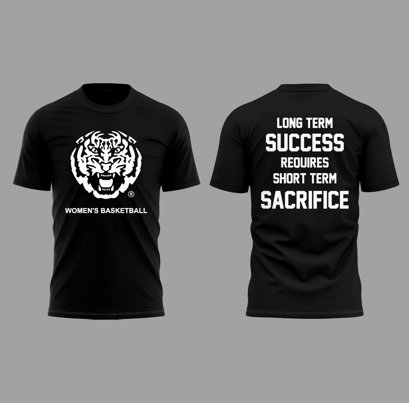 LSU Tigers "Long Term Success Requires Short Term Sacrifice" Special Black Tee LSU Tigers "Long Term Success Requires Short Term Sacrifice" Special Black Tee