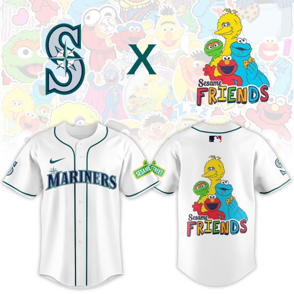 Seattle Mariners 2025 Sesame Street Night Limited Jersey