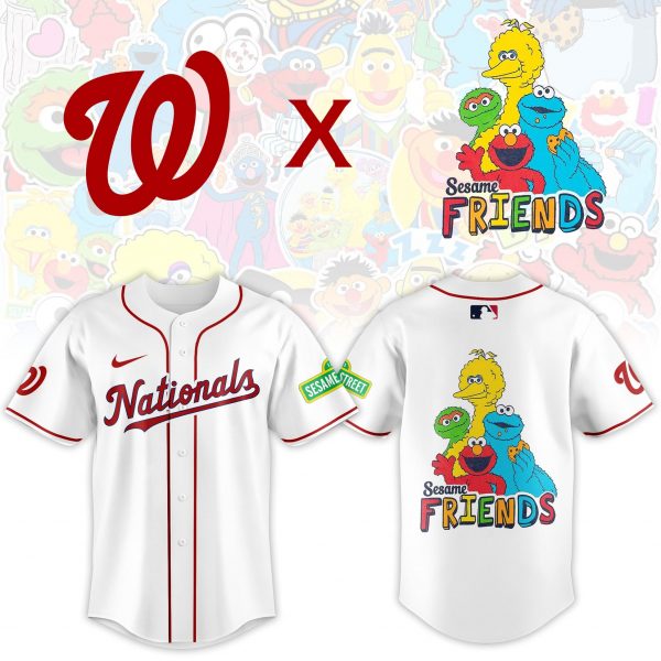 Washington Nationals 2025 Sesame Street Night Limited Jersey