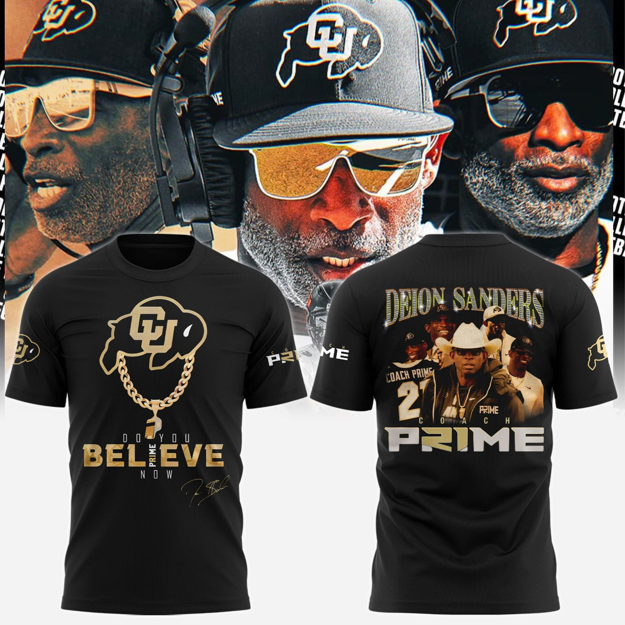Colorado Buffaloes "Welcome Back Coach Prime" T-shirt - Black Colorado Buffaloes "Welcome Back Coach Prime" T-shirt - Black
