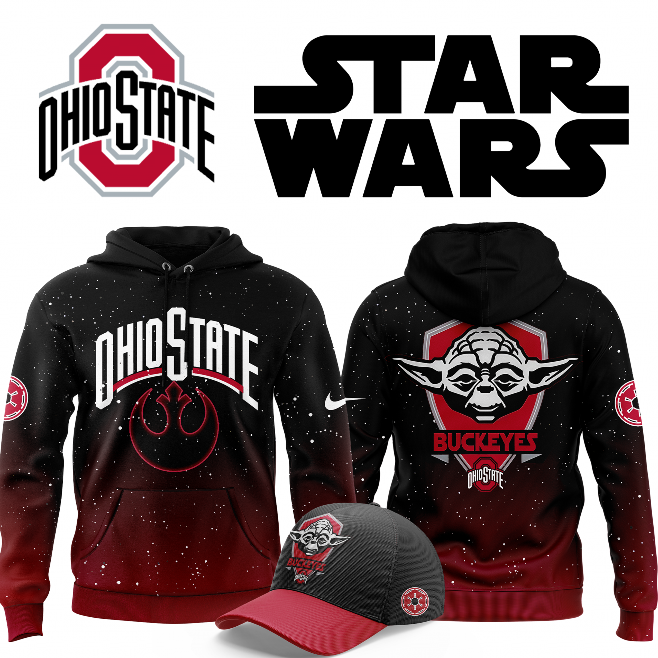 Ohio State Buckeyes x Star Wars Yoda Special Hoodie Ohio State Buckeyes x Star Wars Yoda Special Hoodie