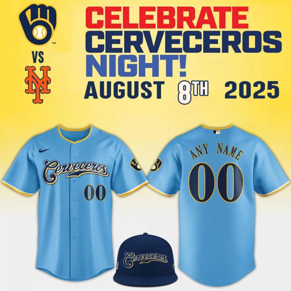 Milwaukee Brewers Celebrate Cerveceros Night 2025 Baseball Jersey