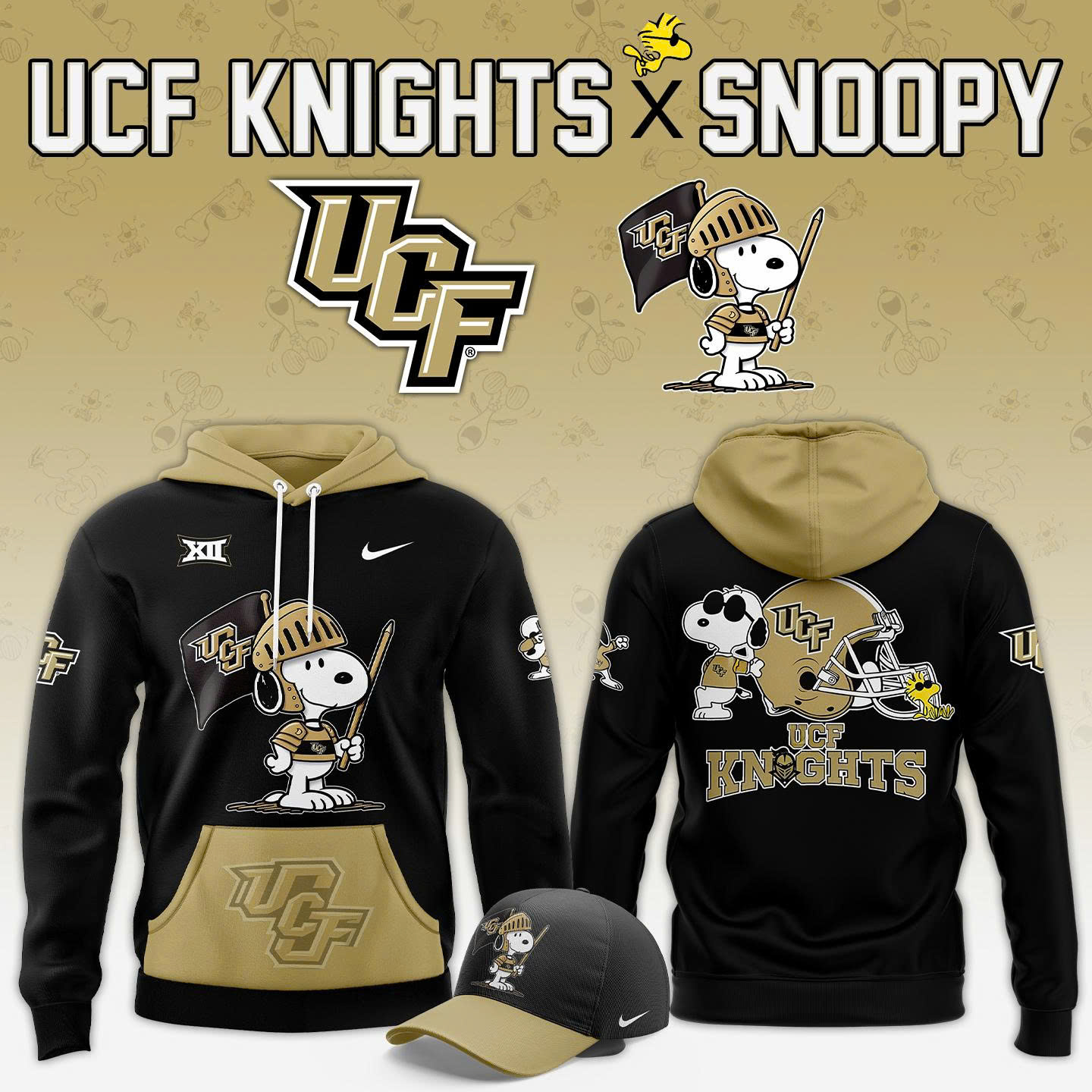 UCF Knights Football x Snoopy Limited Edition Hoodie Set 2025 UCF Knights Football x Snoopy Limited Edition Hoodie Set 2025