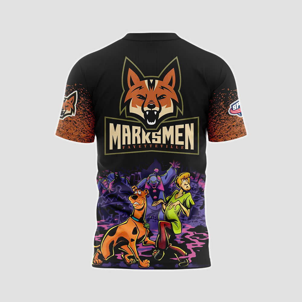 Limited Edition Fayetteville Marksmen x ScooBy-Doo Night T-Shirt 2025 Limited Edition Fayetteville Marksmen x ScooBy-Doo Night T-Shirt 2025