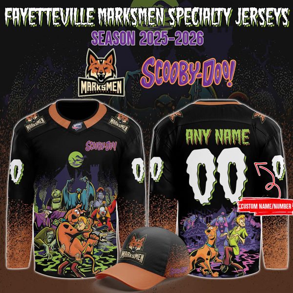 Limited Edition Fayetteville Marksmen x ScooBy-Doo Night 2025 NHL jersey