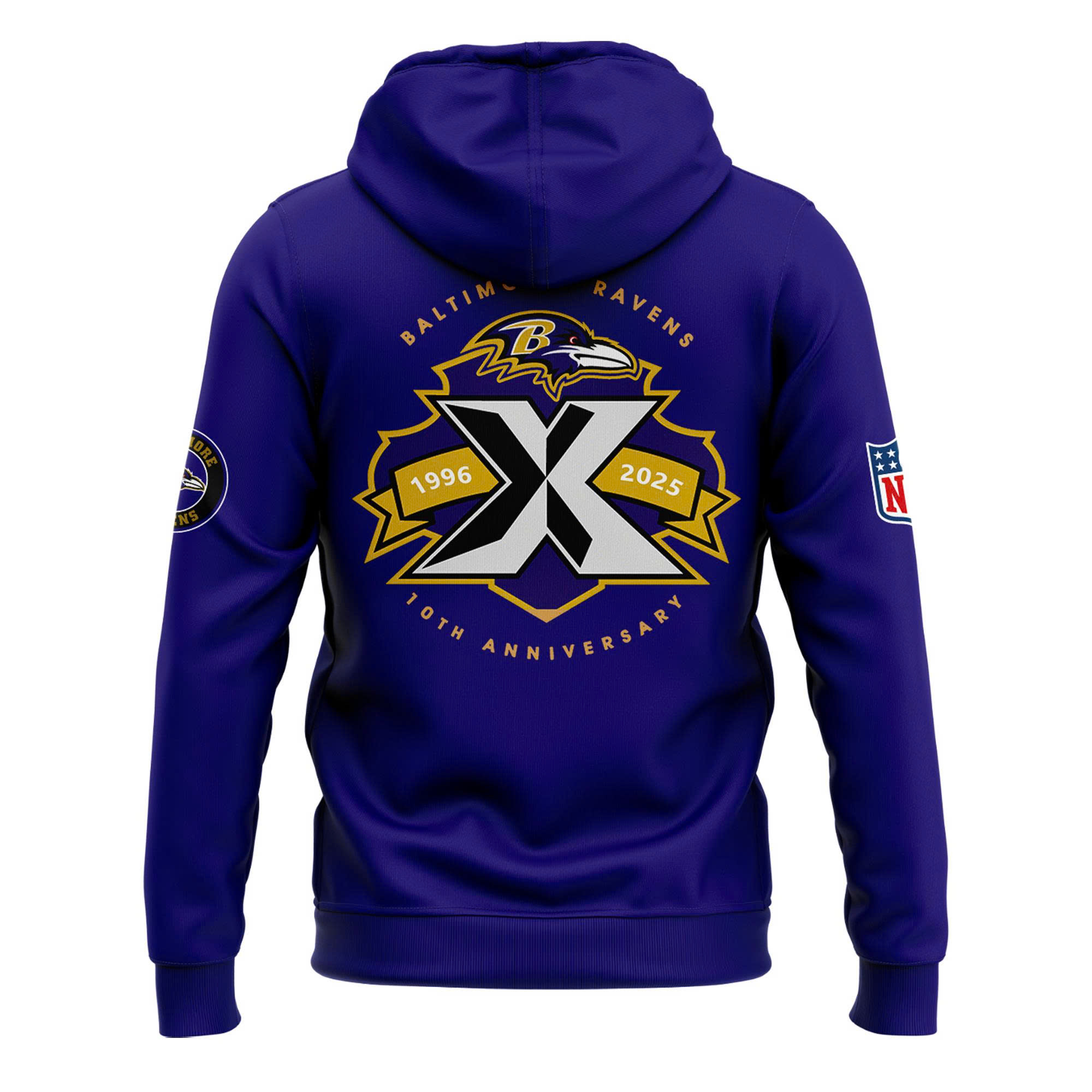 Limited Edition Baltimore Ravens 30 seasons 1996-2025 Hoodie Limited Edition Baltimore Ravens 30 seasons 1996-2025 Hoodie