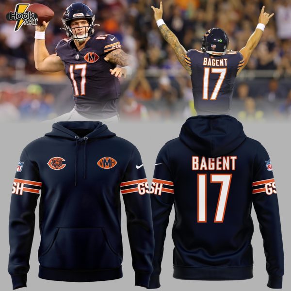 3 Tyson Bagent Number 17 Chicago Bears NFL Hoodie