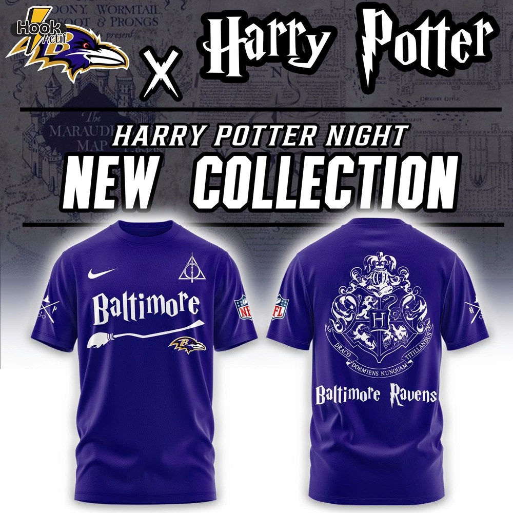 Baltimore Ravens Harry Potter Combo Tshirt | Jogger | Cap Baltimore Ravens Harry Potter Combo Tshirt | Jogger | Cap