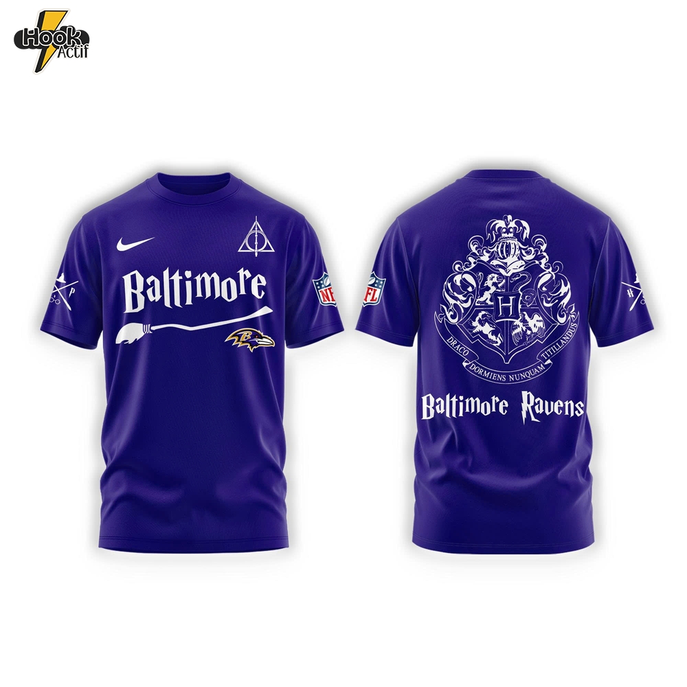 Baltimore Ravens Harry Potter Combo Tshirt | Jogger | Cap Baltimore Ravens Harry Potter Combo Tshirt | Jogger | Cap