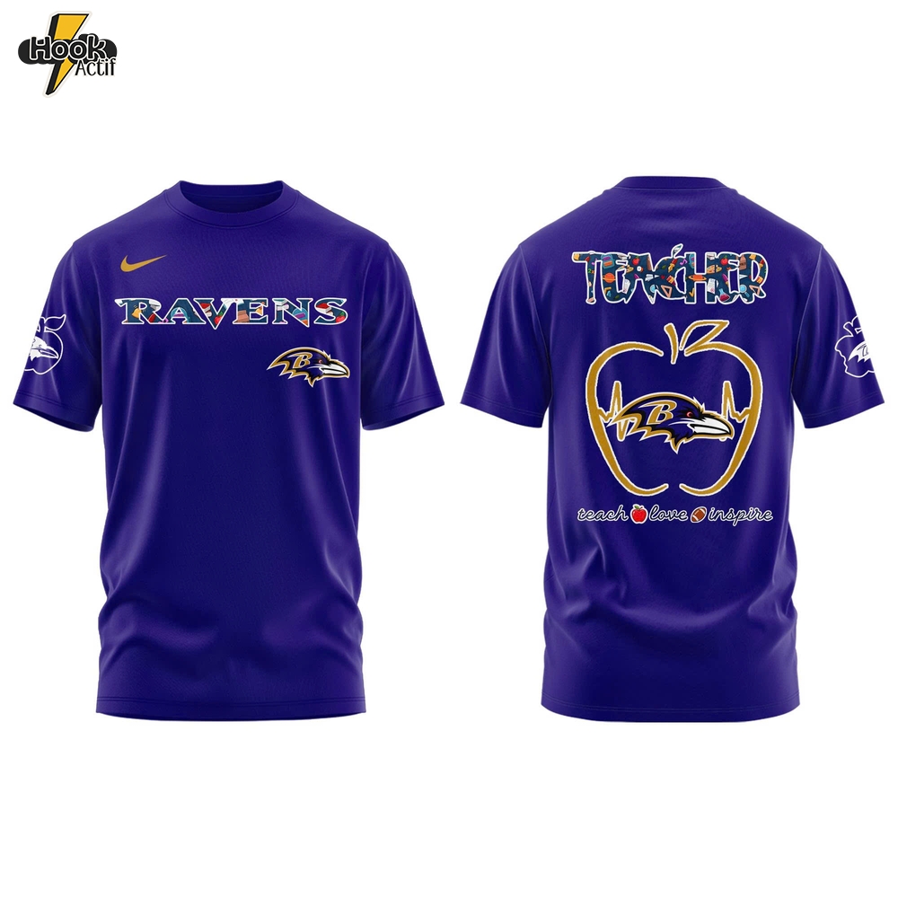 Baltimore Ravens TEACHER NIGHT Combo Tshirt | Jogger | Cap Baltimore Ravens TEACHER NIGHT Combo Tshirt | Jogger | Cap