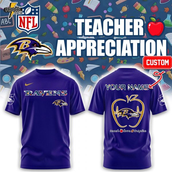 Baltimore Ravens TEACHER NIGHT Combo Tshirt | Jogger | Cap Custom