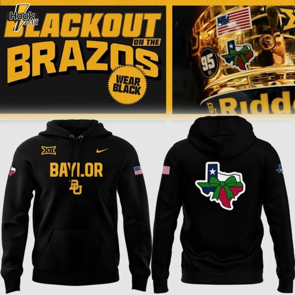 Baylor Bears "Blackout Brazos" Central Texas Hoodie