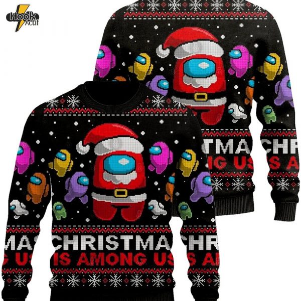Christmas Men's Retro Cartoon Print Ugly Sweatshirt