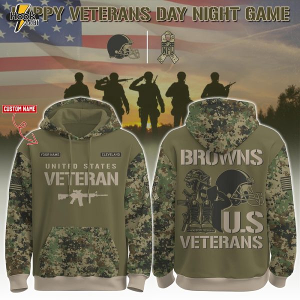 Cleveland Browns x U.S Veteran Day Night Game 2025 Hoodie Set