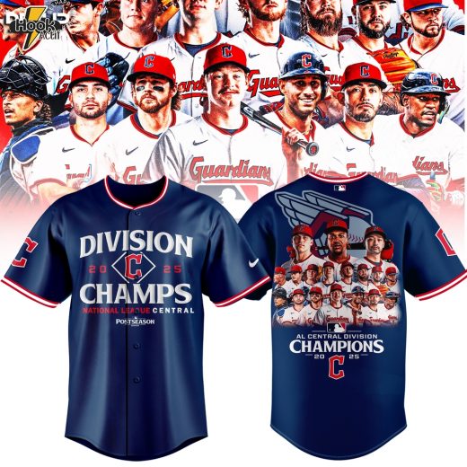 Cleveland Guardians 2025 AL Central Division Champions Limited Edition Baseball Jersey