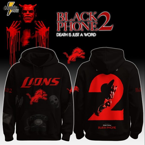 Detroit Lions x BLACK PHONE 2 Limited Edition Hoodie 2025.