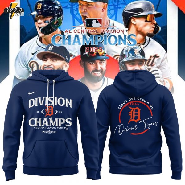 Detroit Tigers – American League Central Division Champions Hoodie